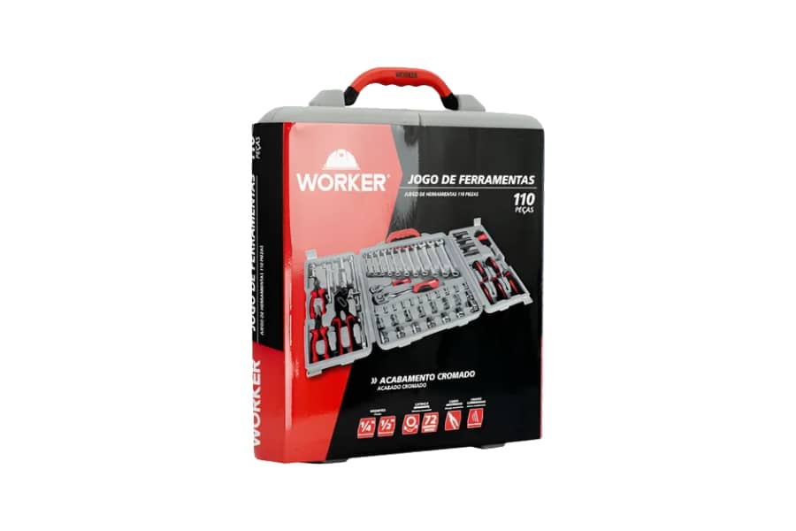 Kit de Ferramentas c/ 110 peças Worker